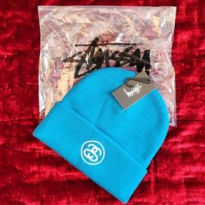 NWT Stussy Cuffed Beanie "Sky Blue"